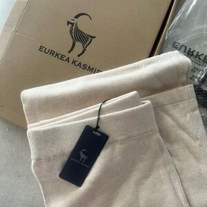 Cream Knit Pants Eurkea Kasmir